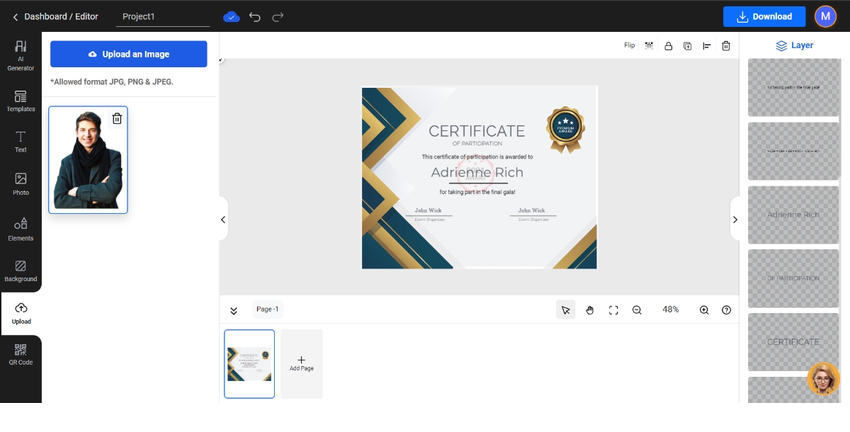 How to design a certificate