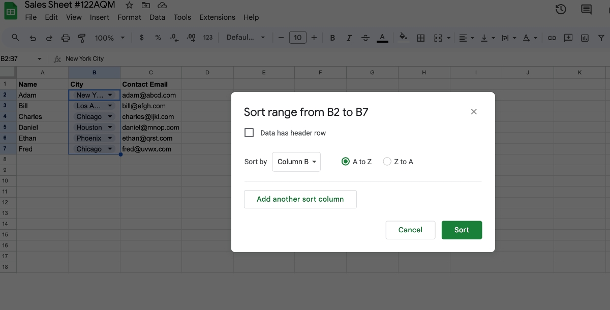 How To Add A Dropdown List In Google Sheets - Tutorial