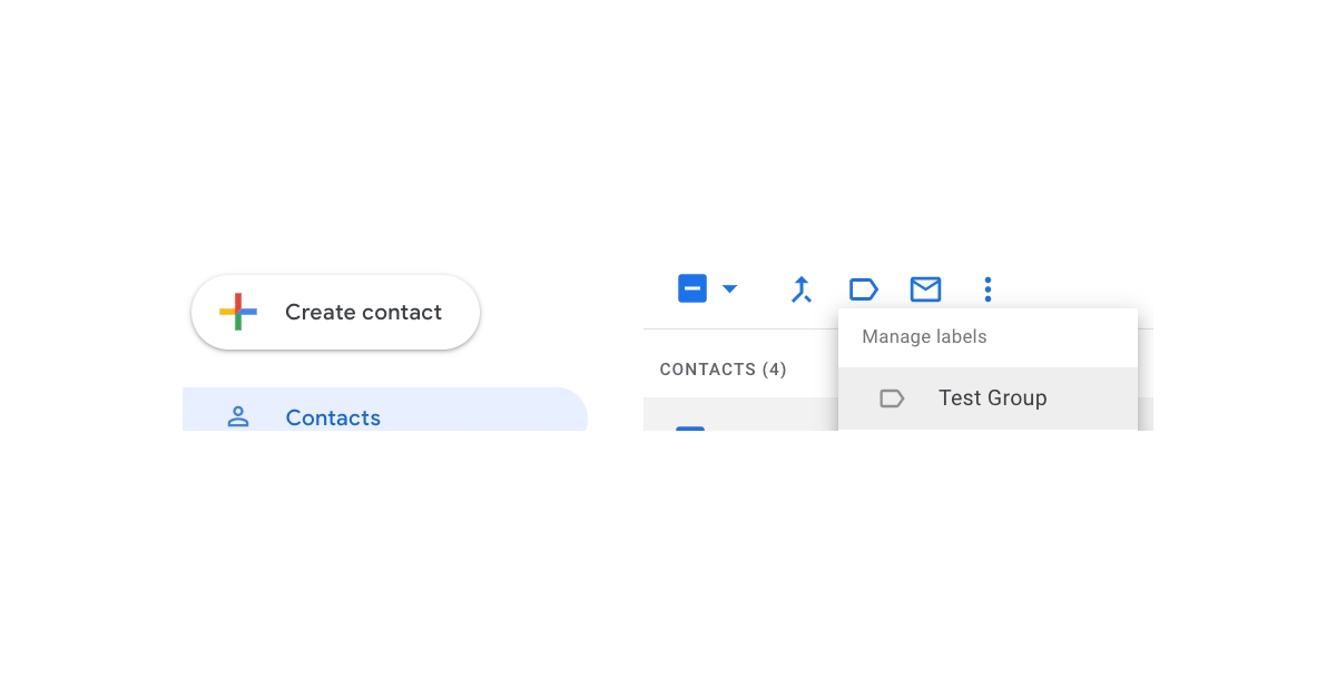 how to create a group in gmail