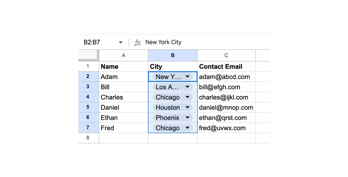 How To Create A Drop Down In Google Sheets - Tutorial