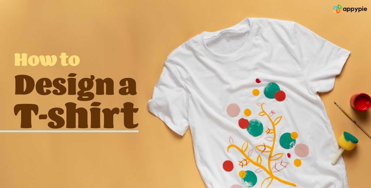 How to design a T-shirt white yellow