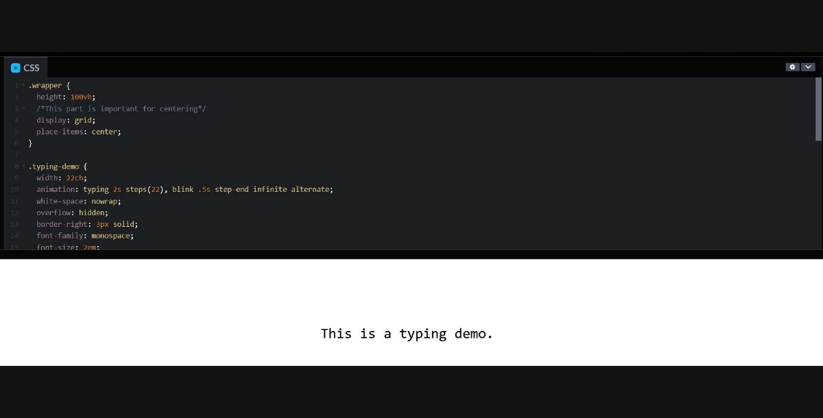Text Typing Animation