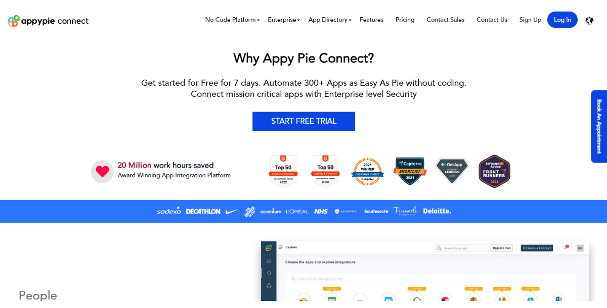 Login/Signup to Appy Pie Connect