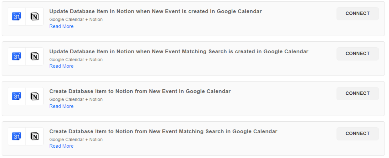 Automatically Add Google Calendar Events to Notion