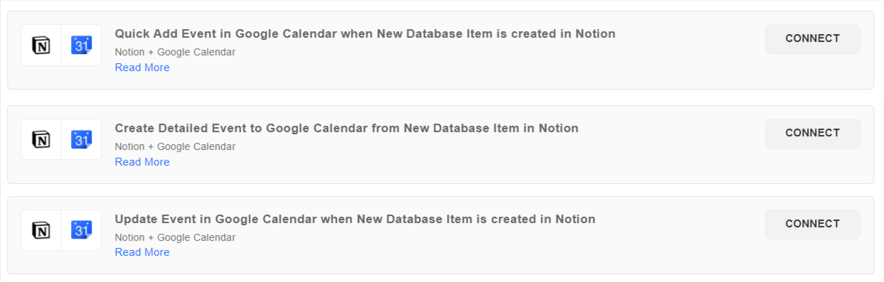 Create Google Calendar Events from Notion Tasks
