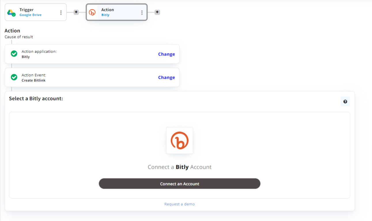 Connect Bitly account
