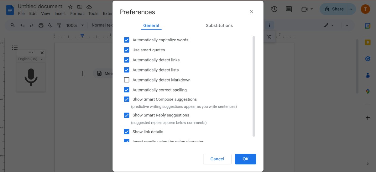 AutoCorrect & AutoReplace feature in Google Docs