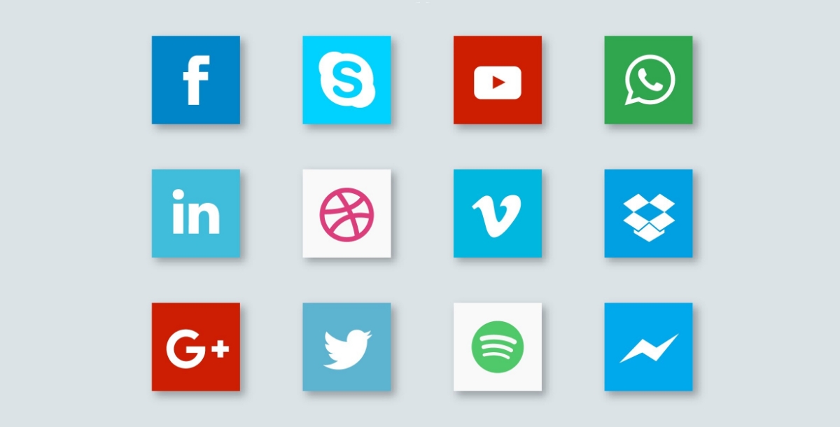 Square Social Media Icons Pack