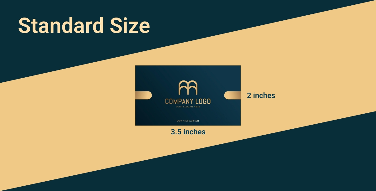 Standard Size Business Card Dimensions