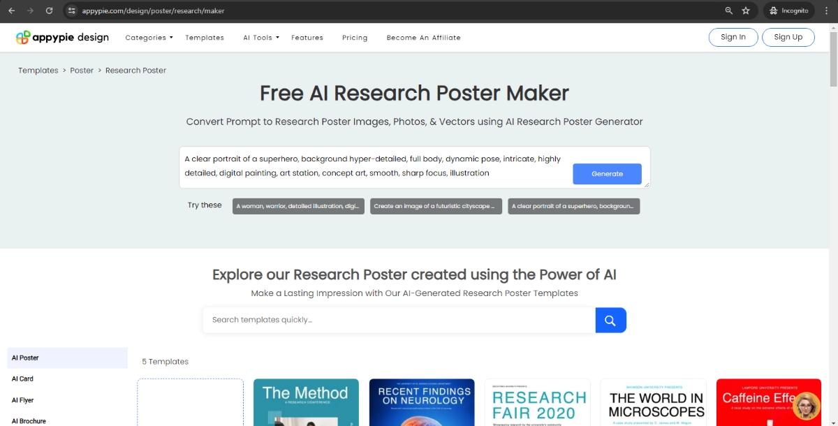 Prompt to Research Poster