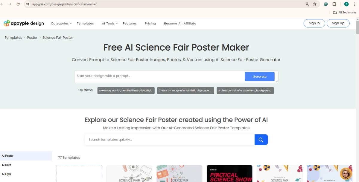 science fair poster maker