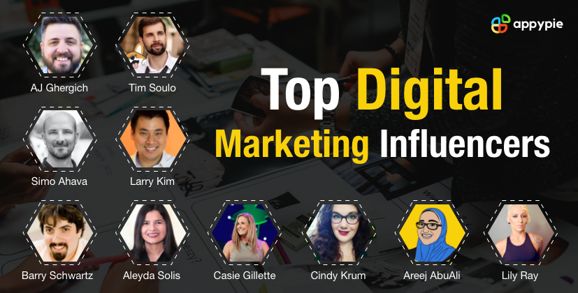 Top Digital Marketing Influencers - Appy Pie