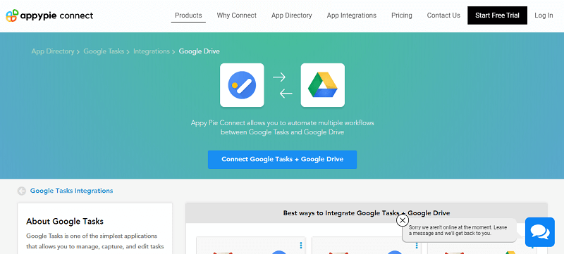 Integrate Google Tasks with Google Drive - Appy Pie