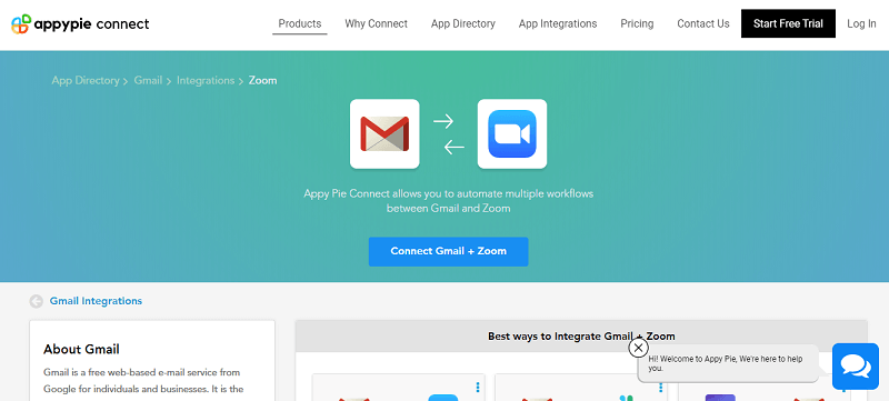 Integrate Zoom with your Gmail account - Appy Pie
