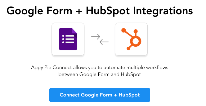 Google form hubspot integration - Appy Pie