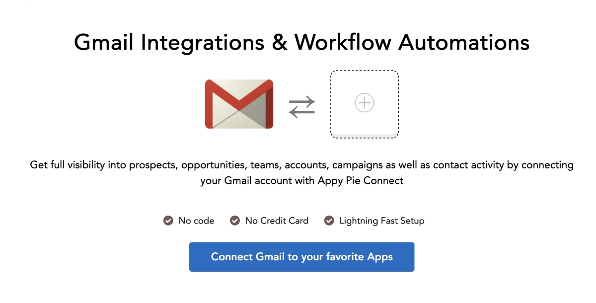 Integrate multiple software with Gmail - Appy Pie